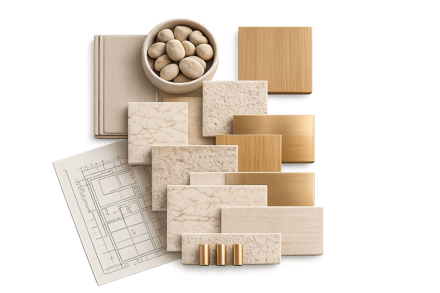 Paleta de materiales de arquitectura